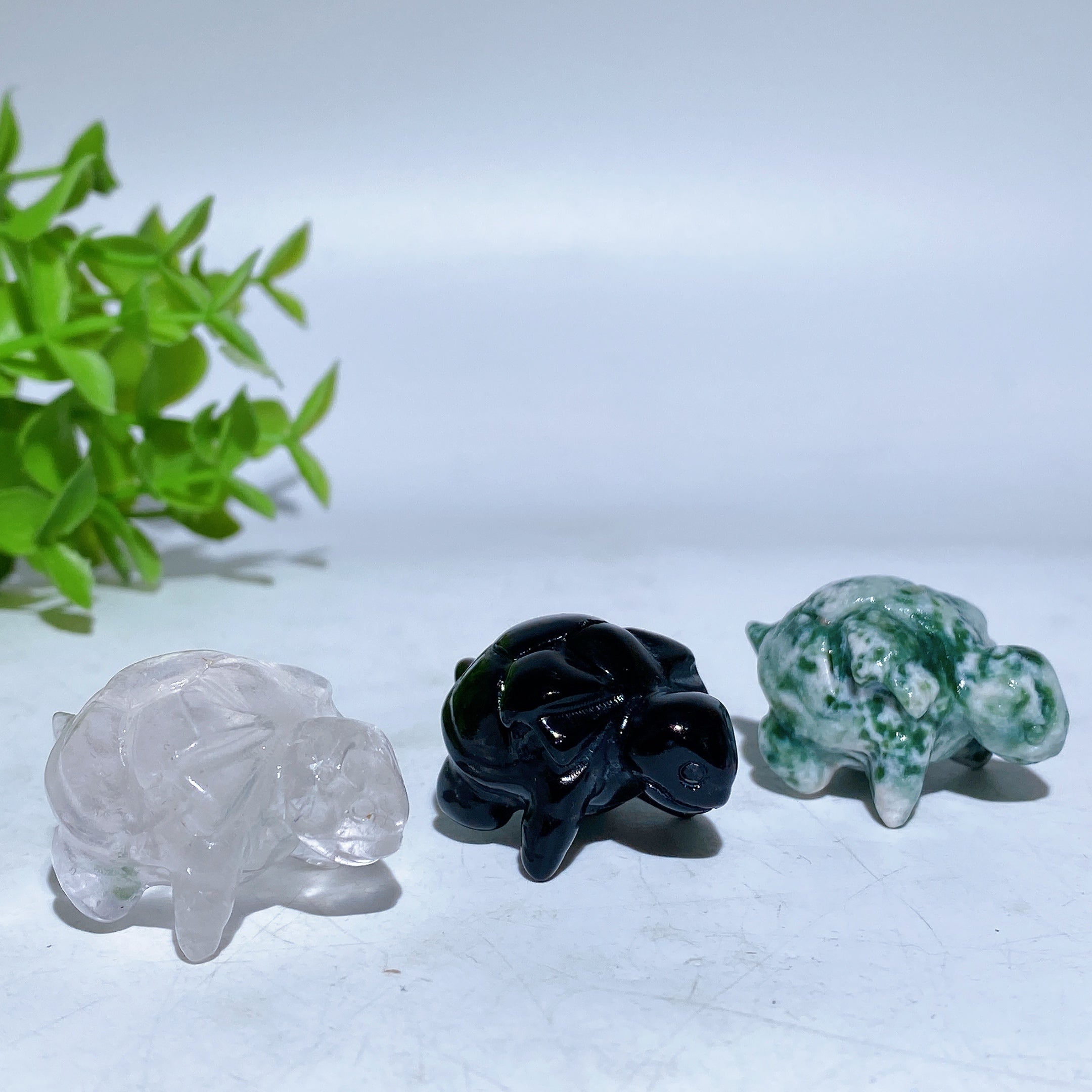 1.4 Inch Crystal Turtle Figurine | Healing Sound Stones