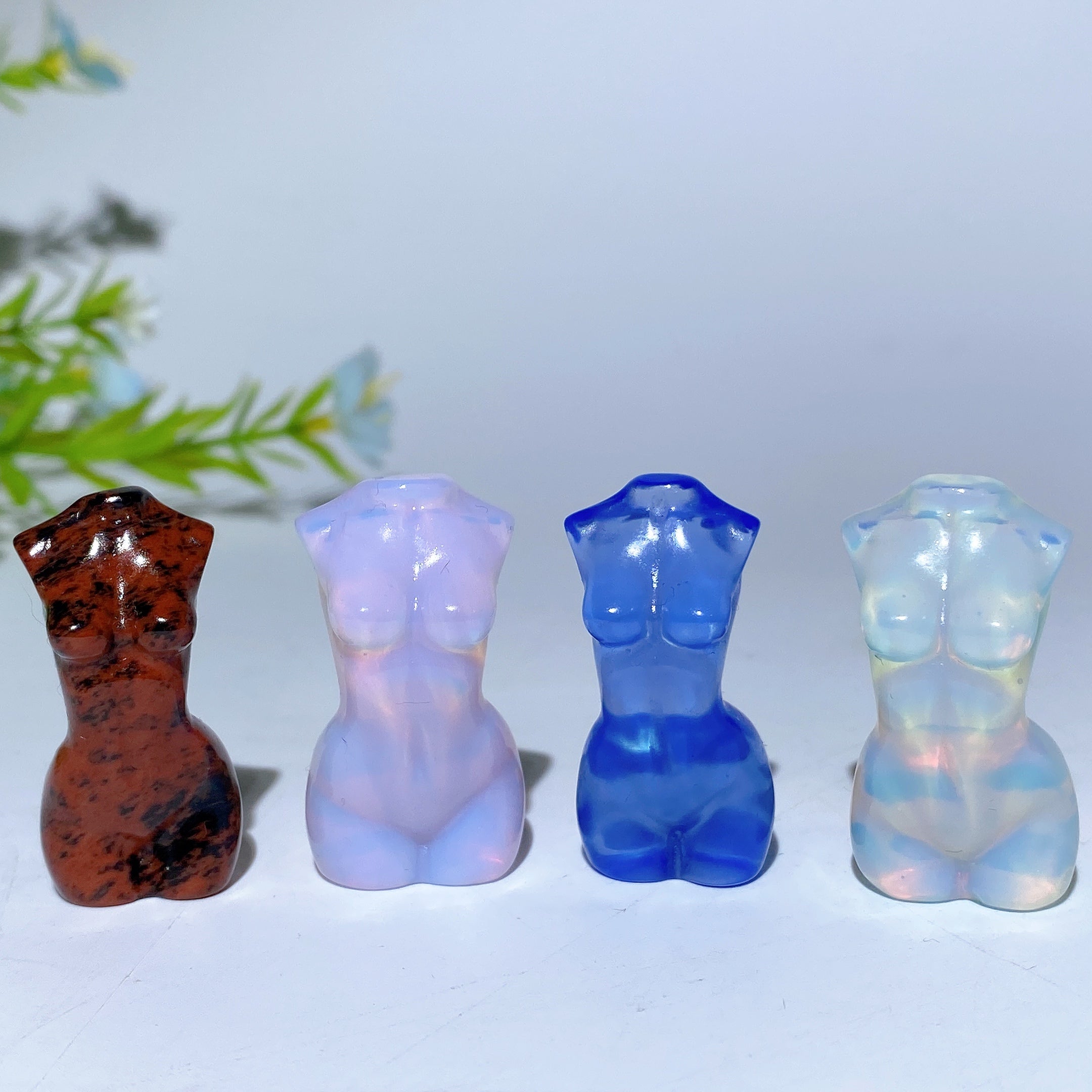 1.4 Inch Mixed Crystal Figurine Carvings for Healing & Decor