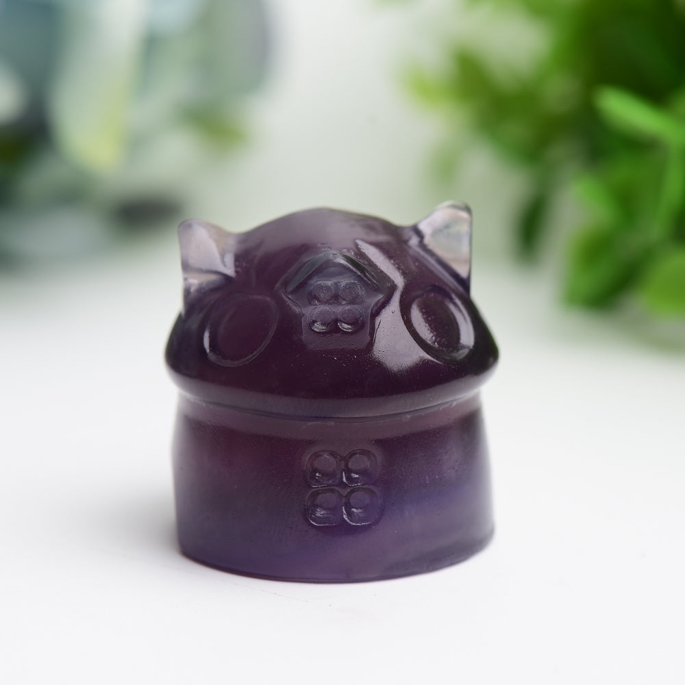 1.4-inch Mixed Crystal House Figurine Healing Carving