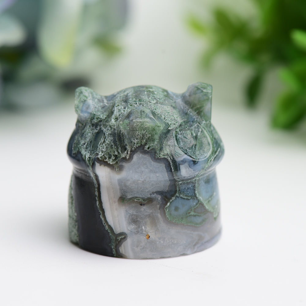 1.4-inch Mixed Crystal House Figurine Healing Carving