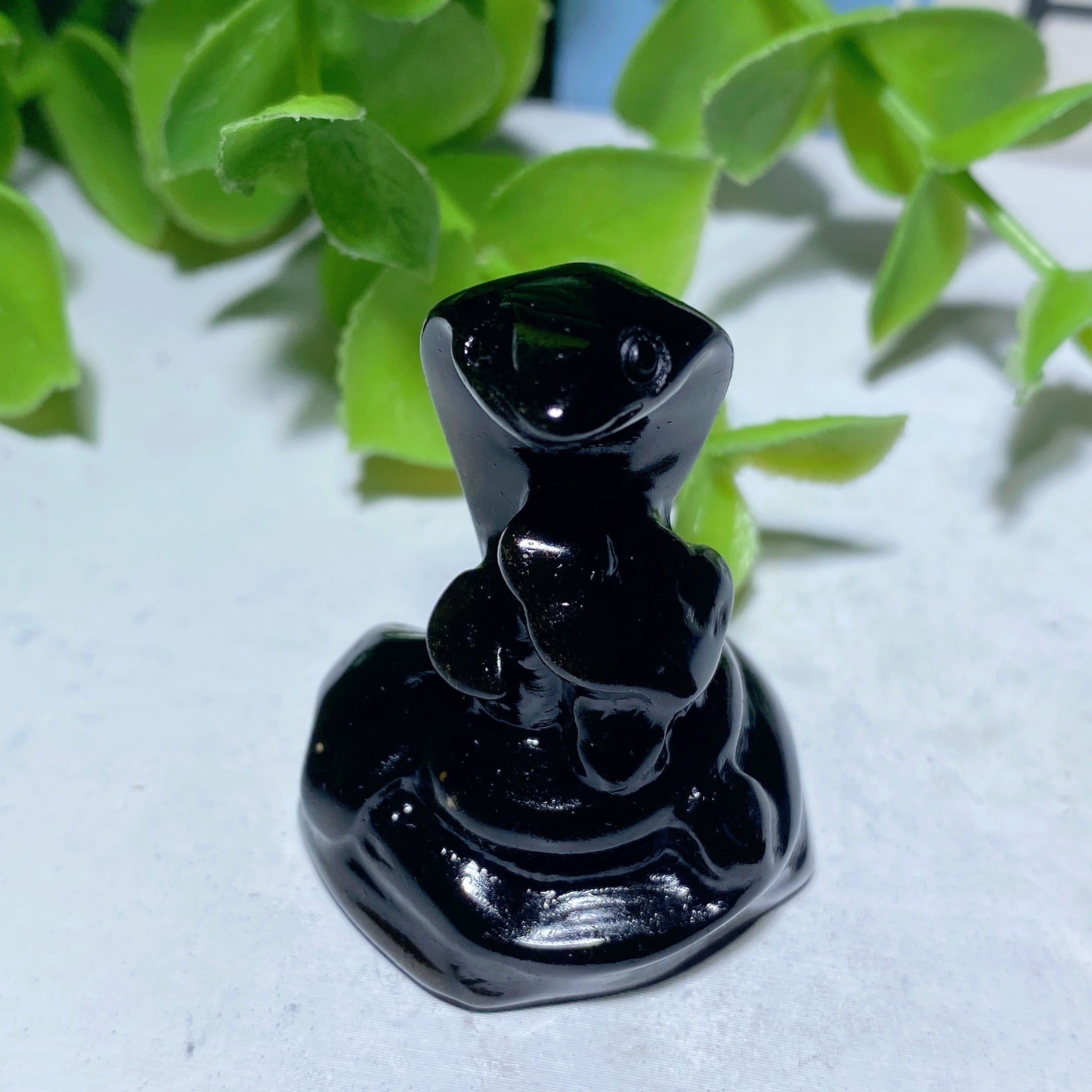 1.4-inch Mixed Crystal Snake Carving | Healing Animal Totem