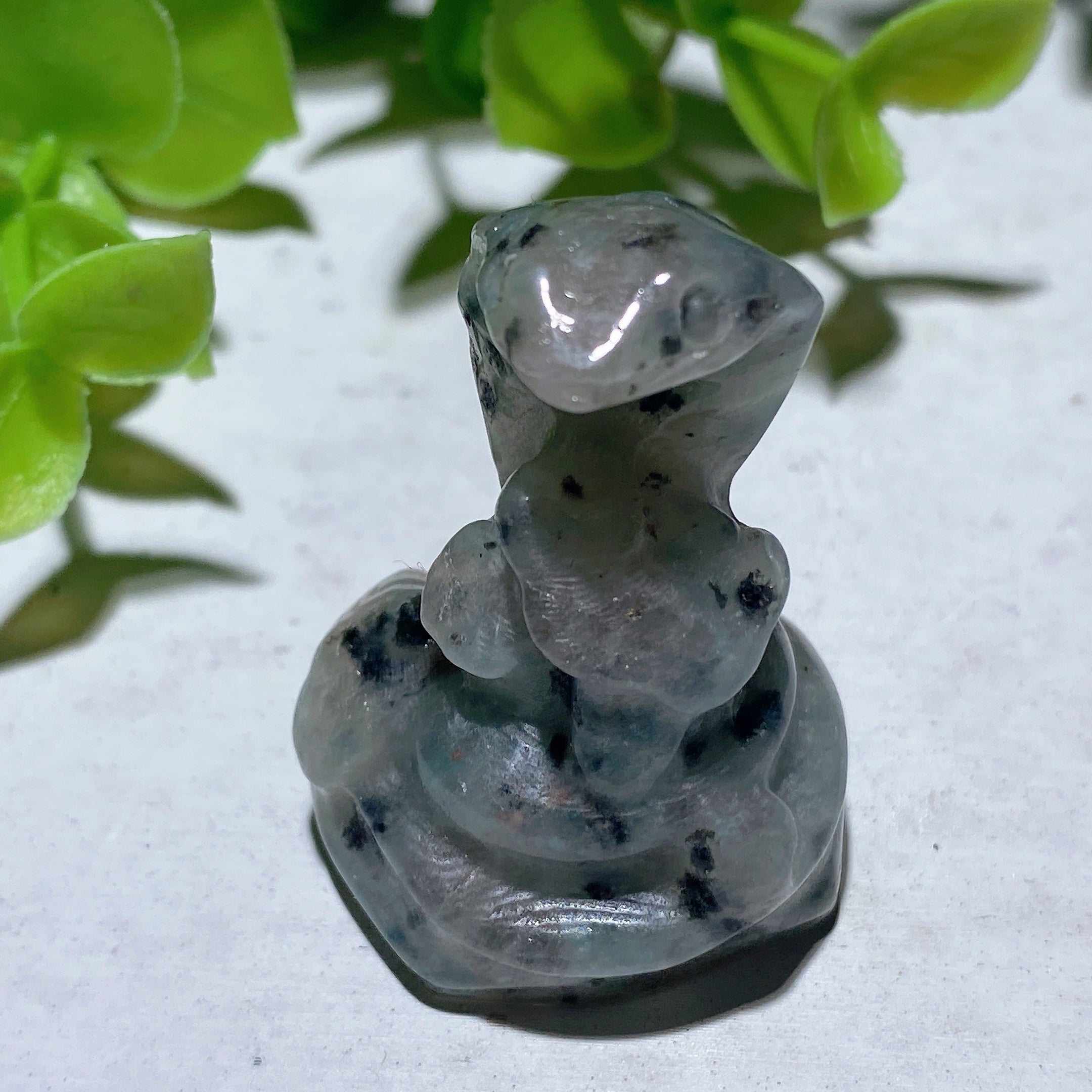 1.4-inch Mixed Crystal Snake Carving | Healing Animal Totem