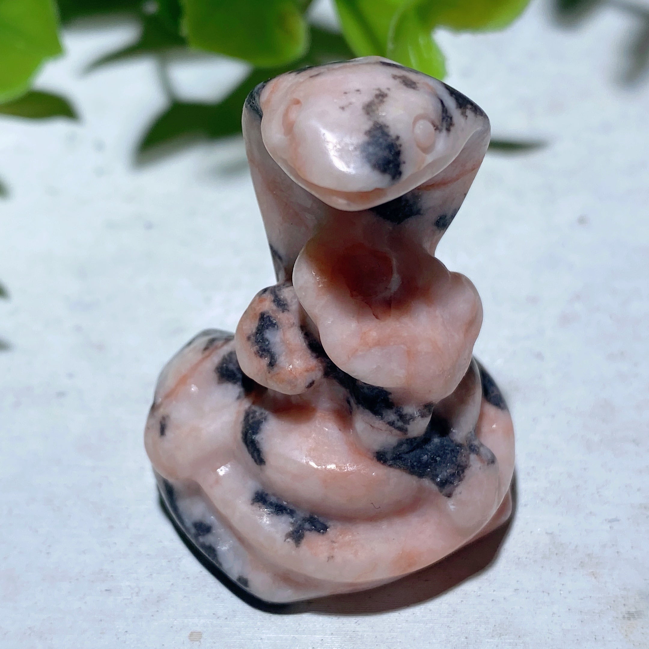 1.4-inch Mixed Crystal Snake Carving | Healing Animal Totem