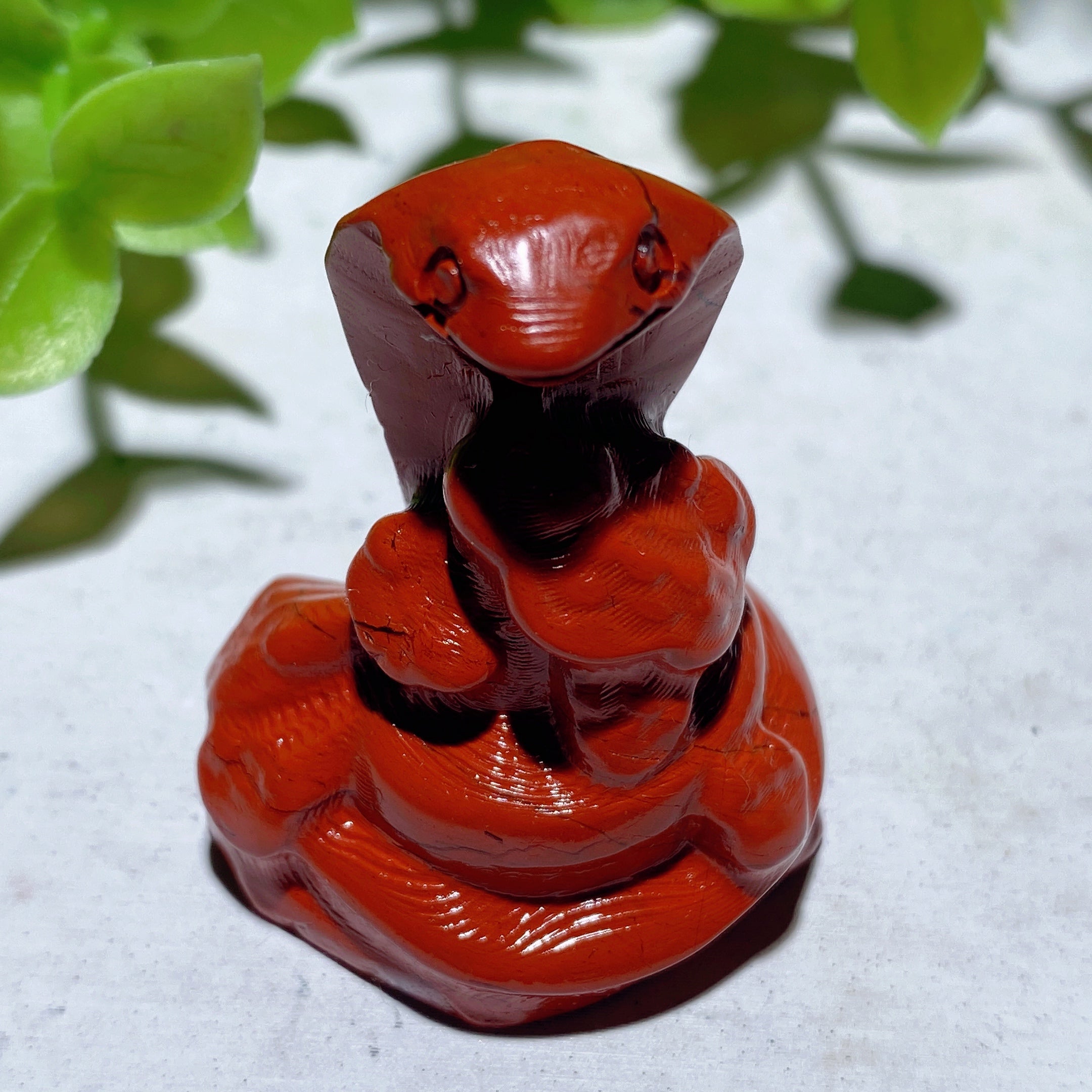 1.4-inch Mixed Crystal Snake Carving | Healing Animal Totem