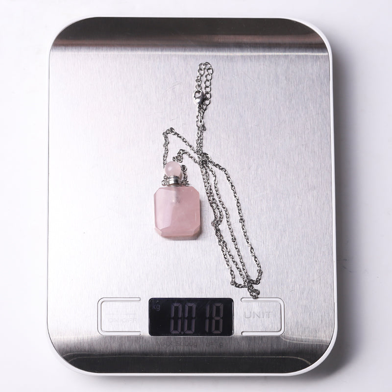 1.4 Inch Tiger Eye Necklace Empty Perfume Bottle Pendant