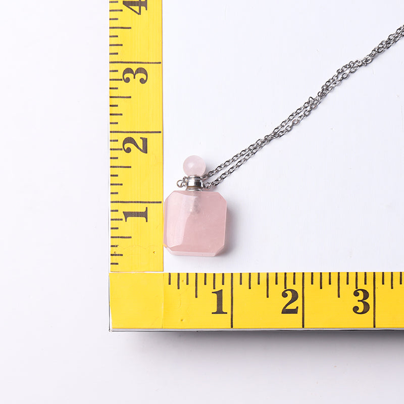 1.4 Inch Tiger Eye Necklace Empty Perfume Bottle Pendant