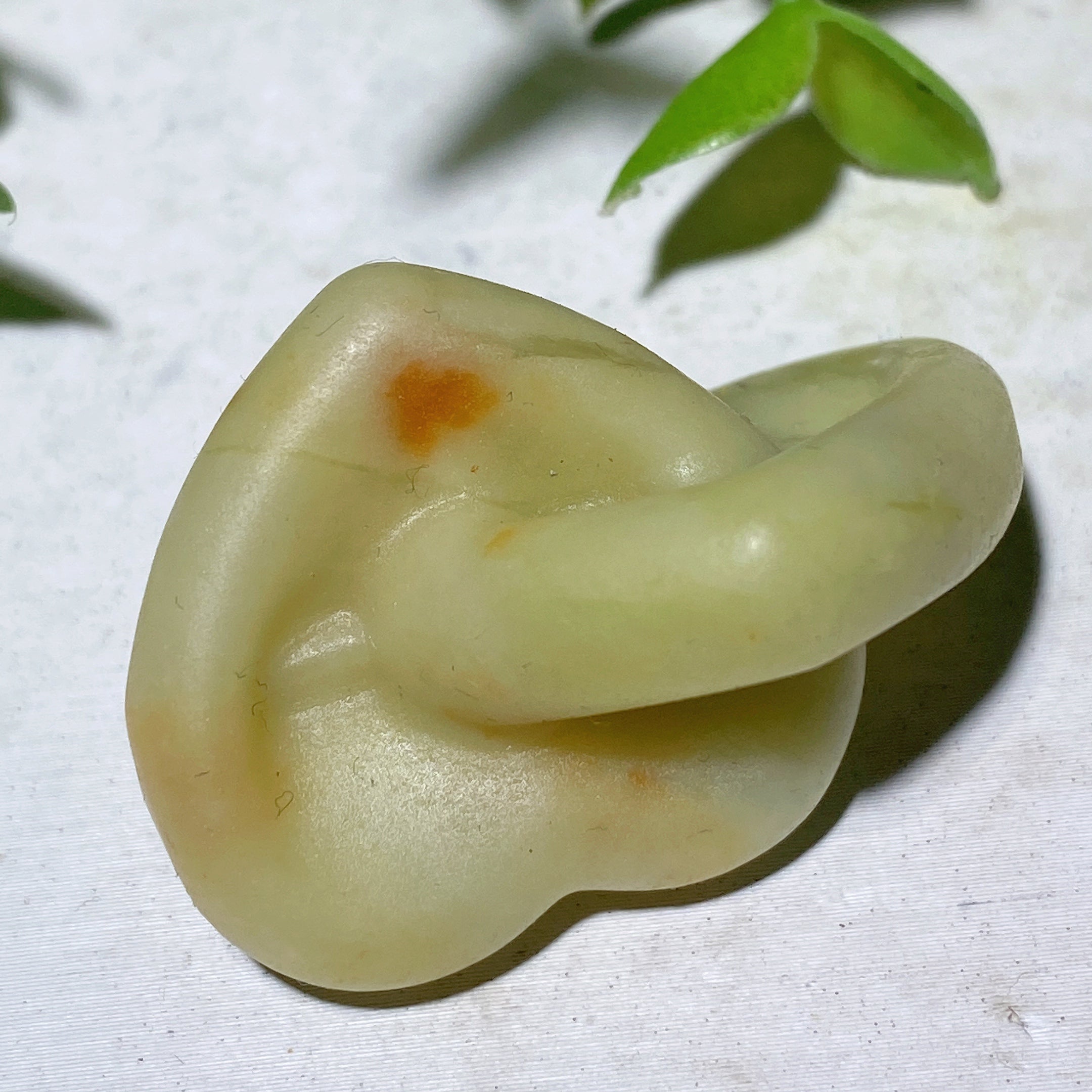 1.4" Mixed Crystal Double Heart Healing Carving