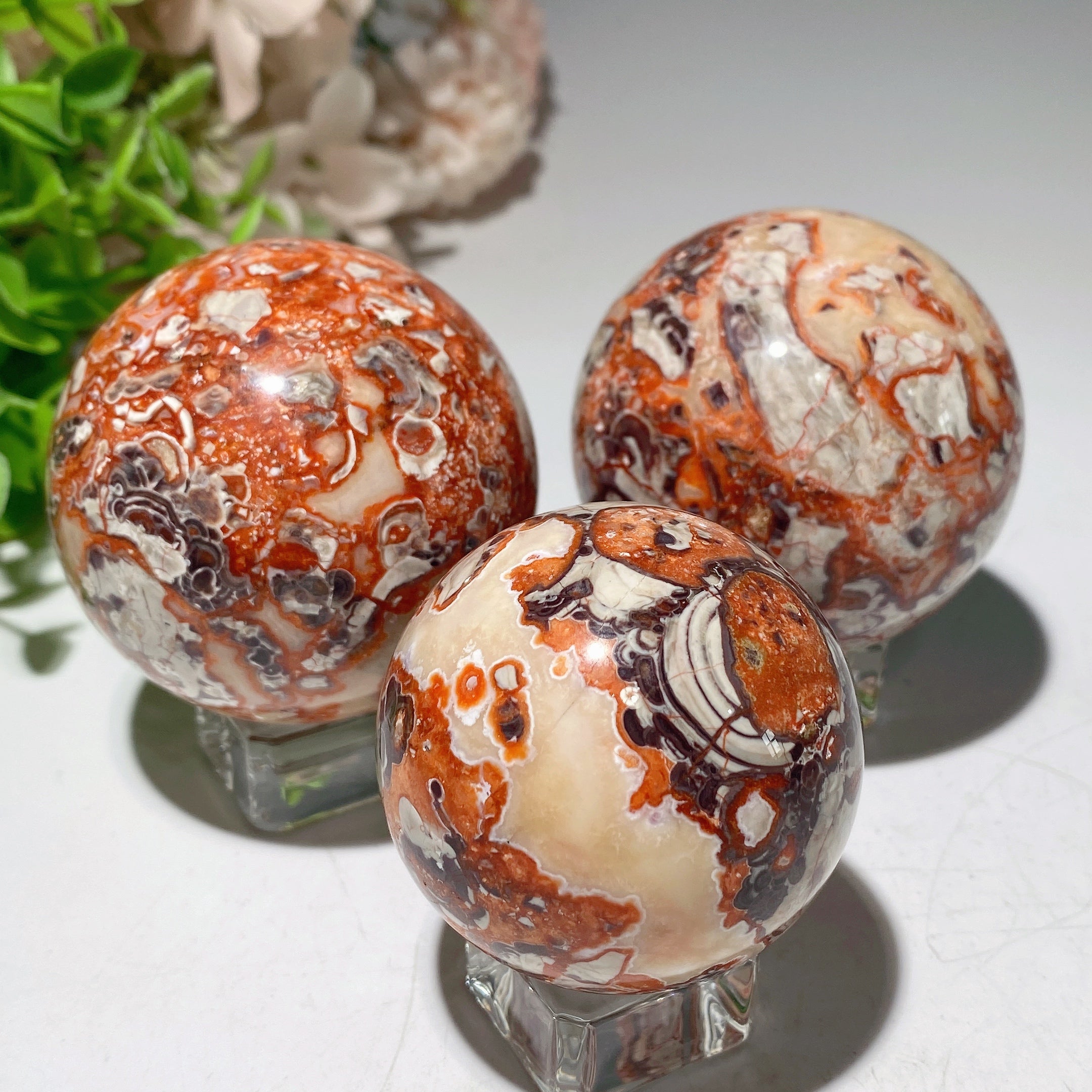 1.5-2.5 Inch Money Agate Crystal Sphere for Healing