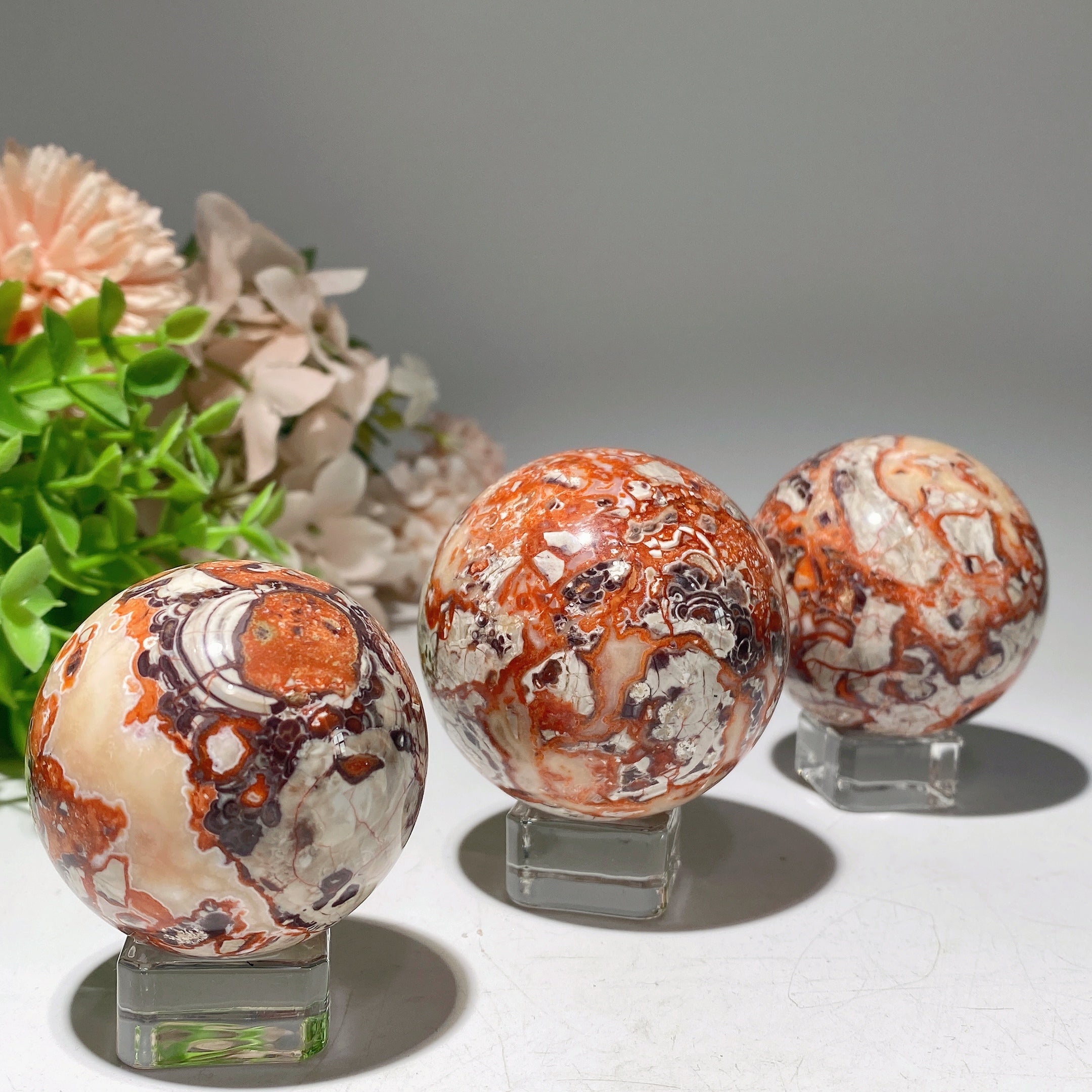 1.5-2.5 Inch Money Agate Crystal Sphere for Healing
