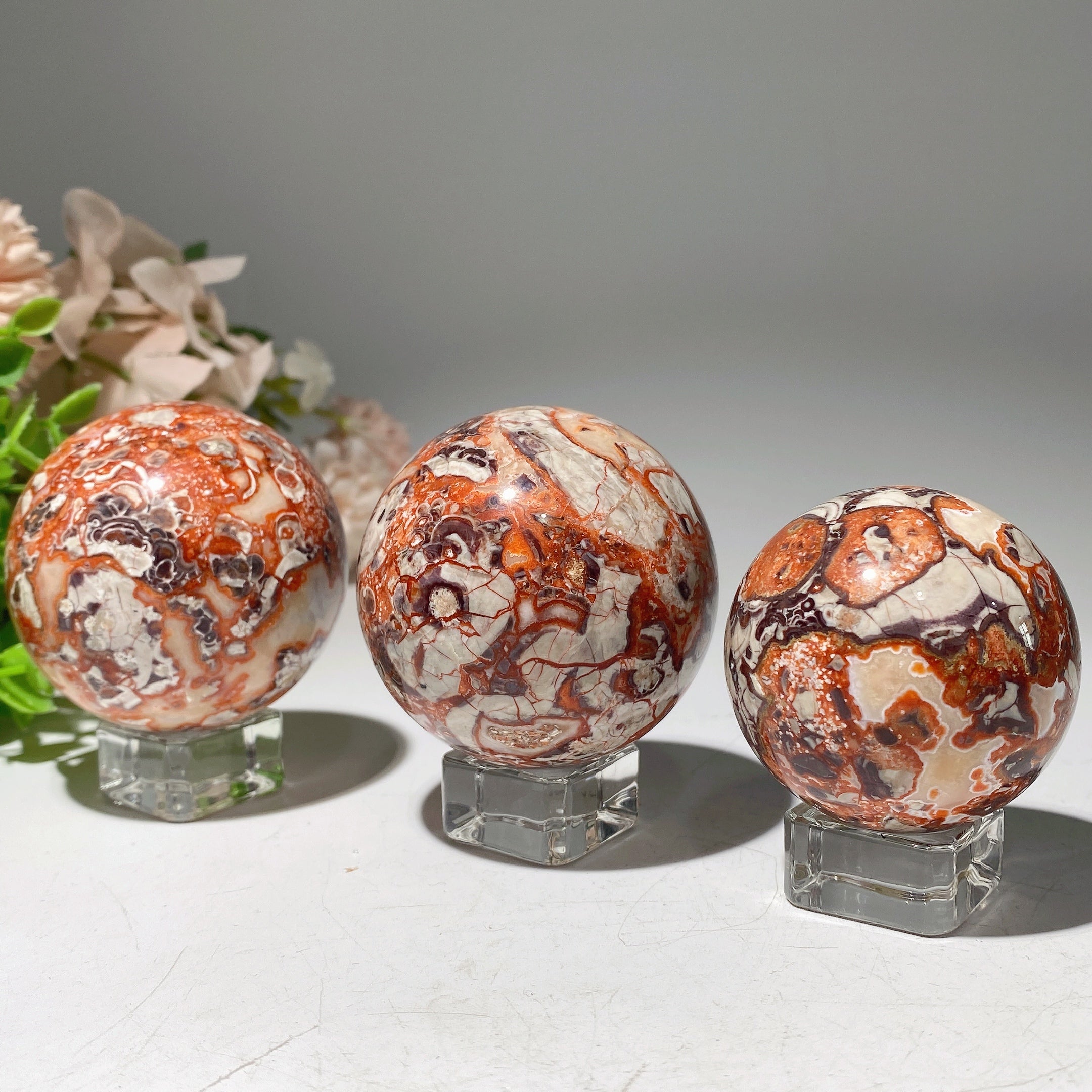 1.5-2.5 Inch Money Agate Crystal Sphere for Healing