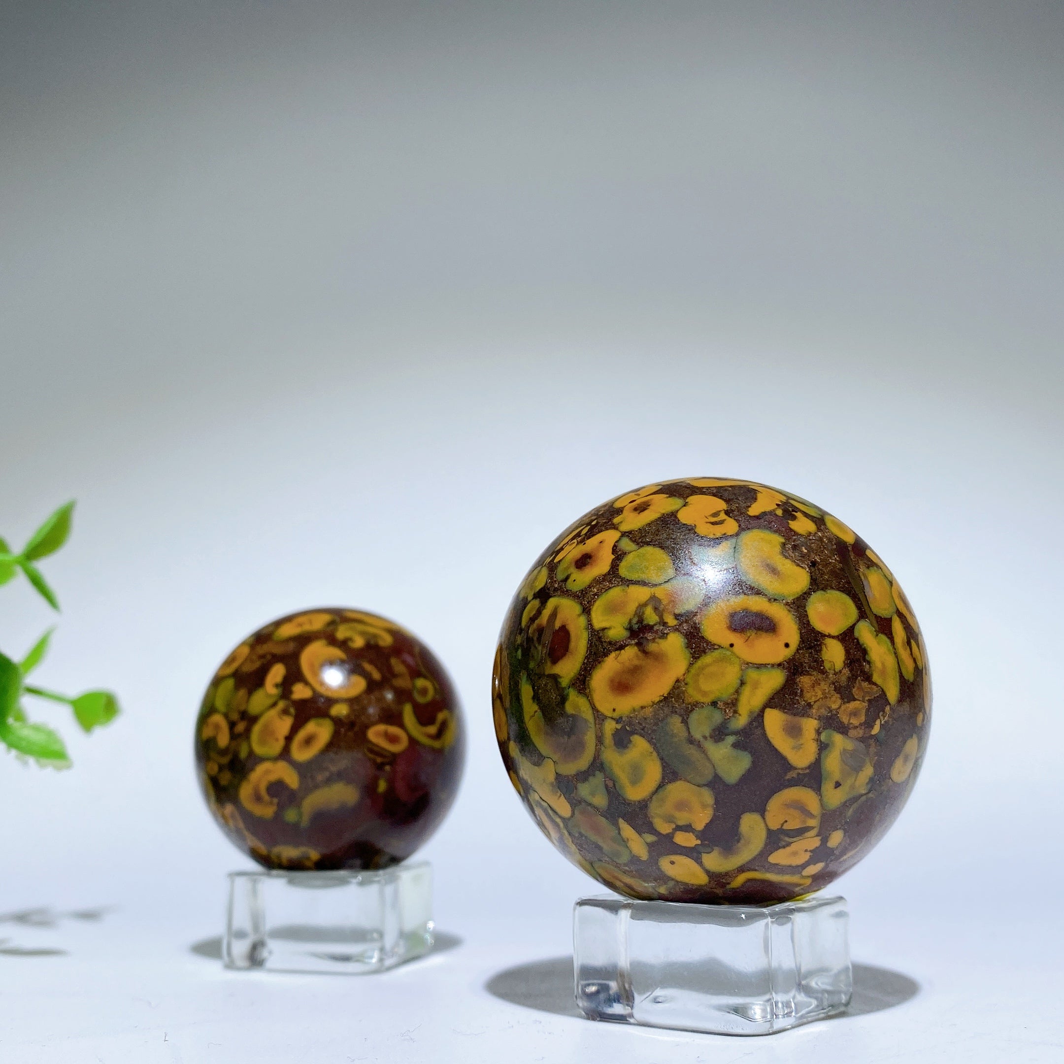 1.5-2 Inch Fruit Jasper Crystal Sphere for Healing and Energy