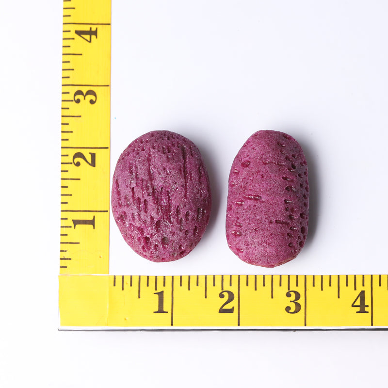 1.5-2 Inch Honey Comb Ruby Tumbled Stones for Healing