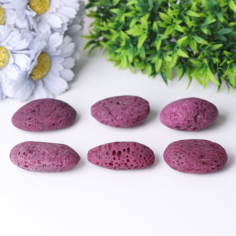 1.5-2 Inch Honey Comb Ruby Tumbled Stones for Healing