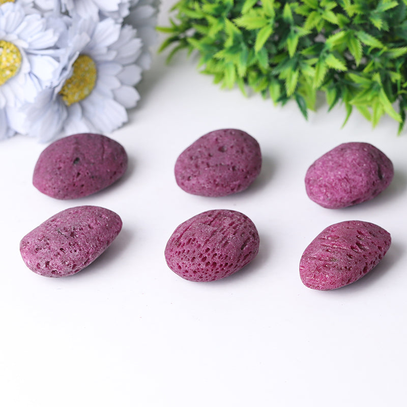 1.5-2 Inch Honey Comb Ruby Tumbled Stones for Healing