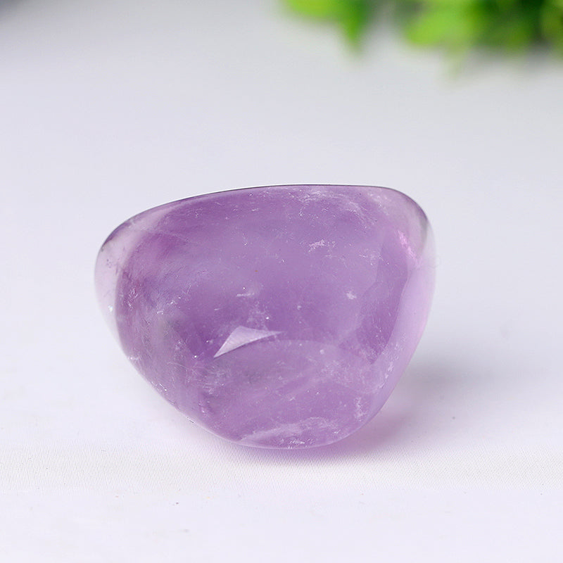 1.5" Amethyst Ingots Crystal Carvings, Healing Shapes