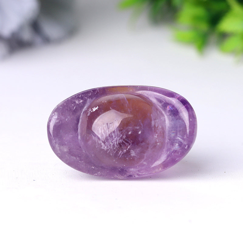 1.5" Amethyst Ingots Crystal Carvings, Healing Shapes