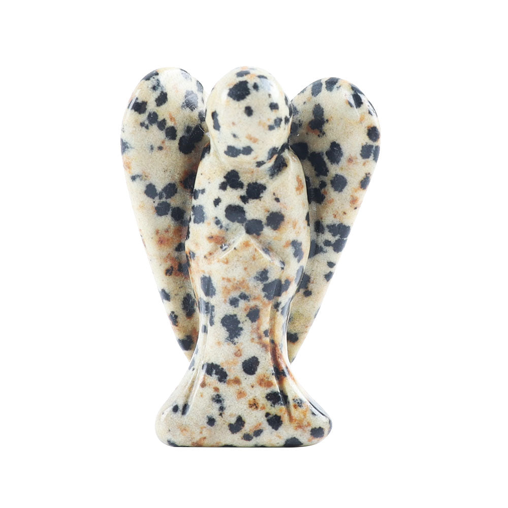 1.5" Crystal Angel Carving for Heart Chakra Healing