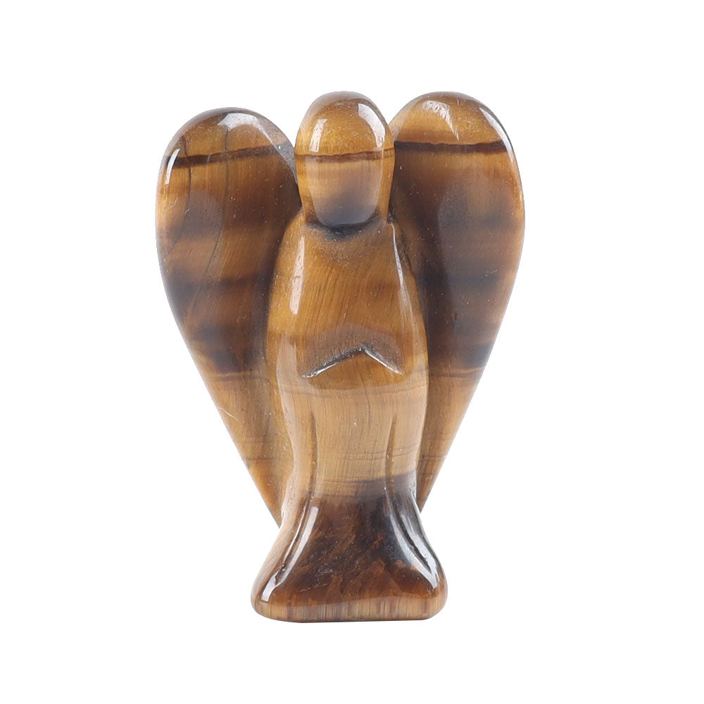 1.5" Crystal Angel Carving for Heart Chakra Healing