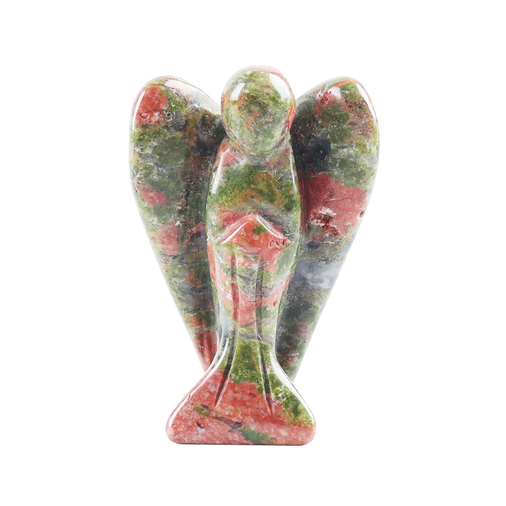 1.5" Crystal Angel Carving for Heart Chakra Healing