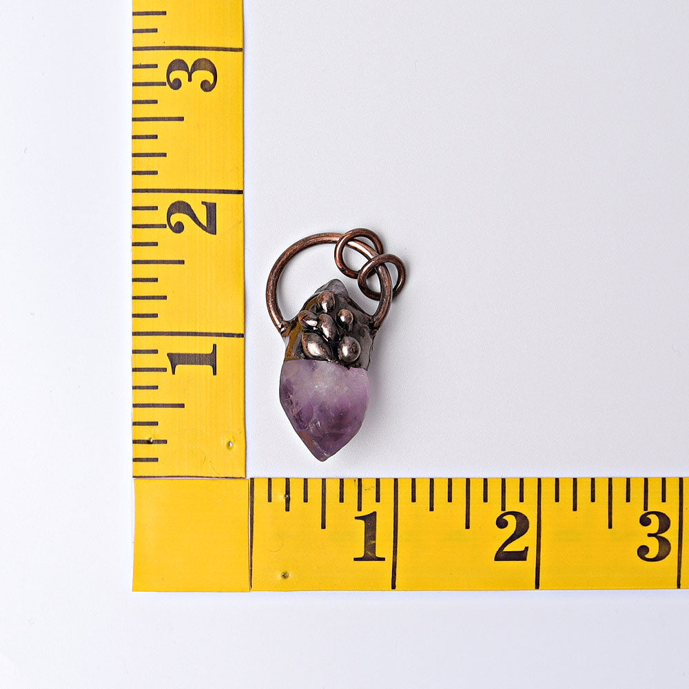 1.5 Inch Amethyst Pendant for DIY Healing Jewelry