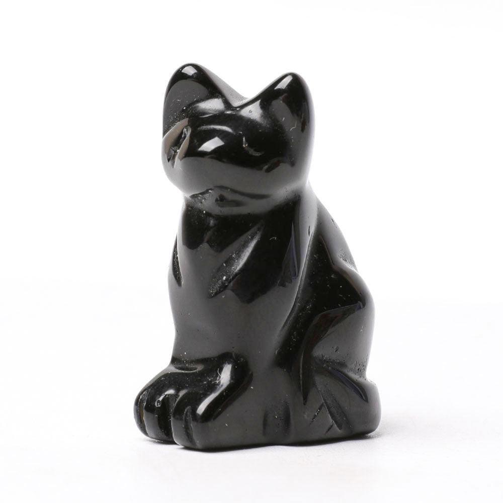 1.5 inch Crystal Cat Figurine for Wisdom & Energy
