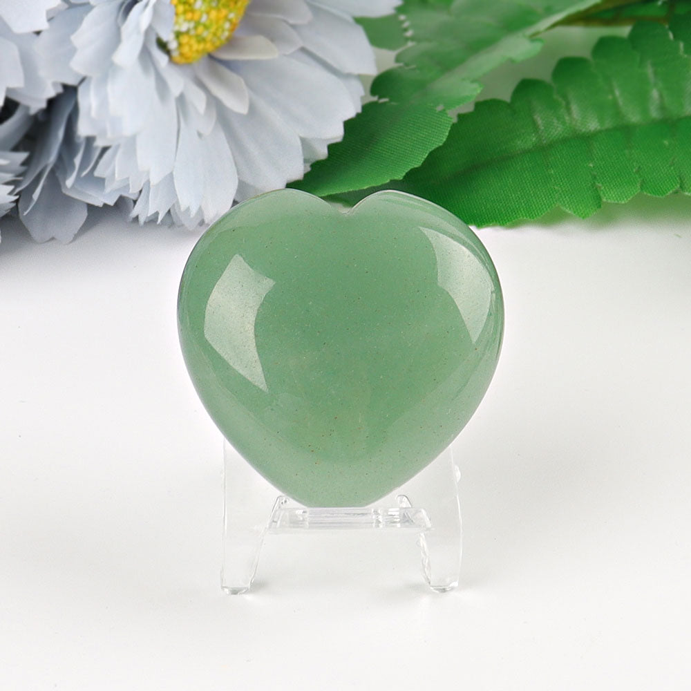 1.5 inch Crystal Heart Carvings for Emotional Healing