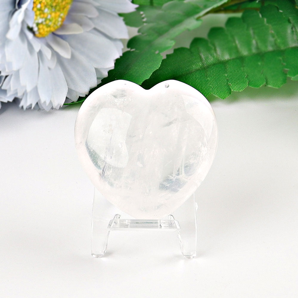 1.5 inch Crystal Heart Carvings for Emotional Healing