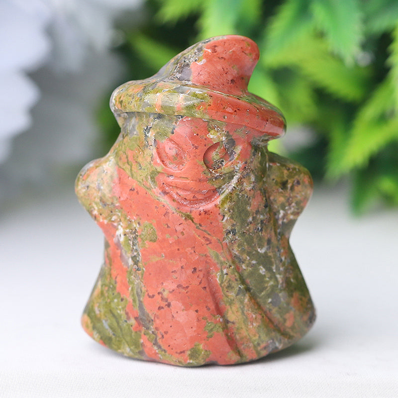 1.5 inch Hand-Carved Crystal Ghost Figurines for Halloween