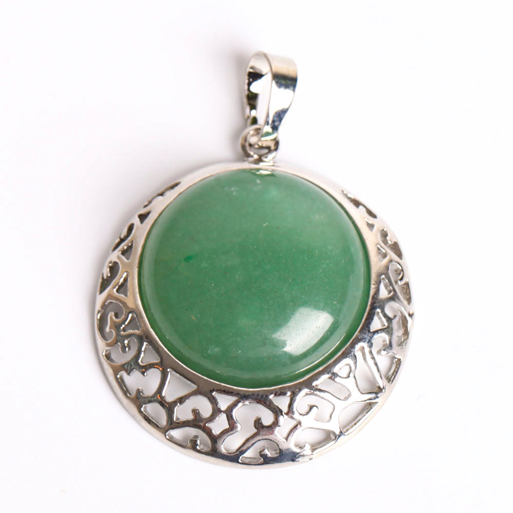 1.5 inch Healing Chakra Quartz Stone Pendant for Energy Balance