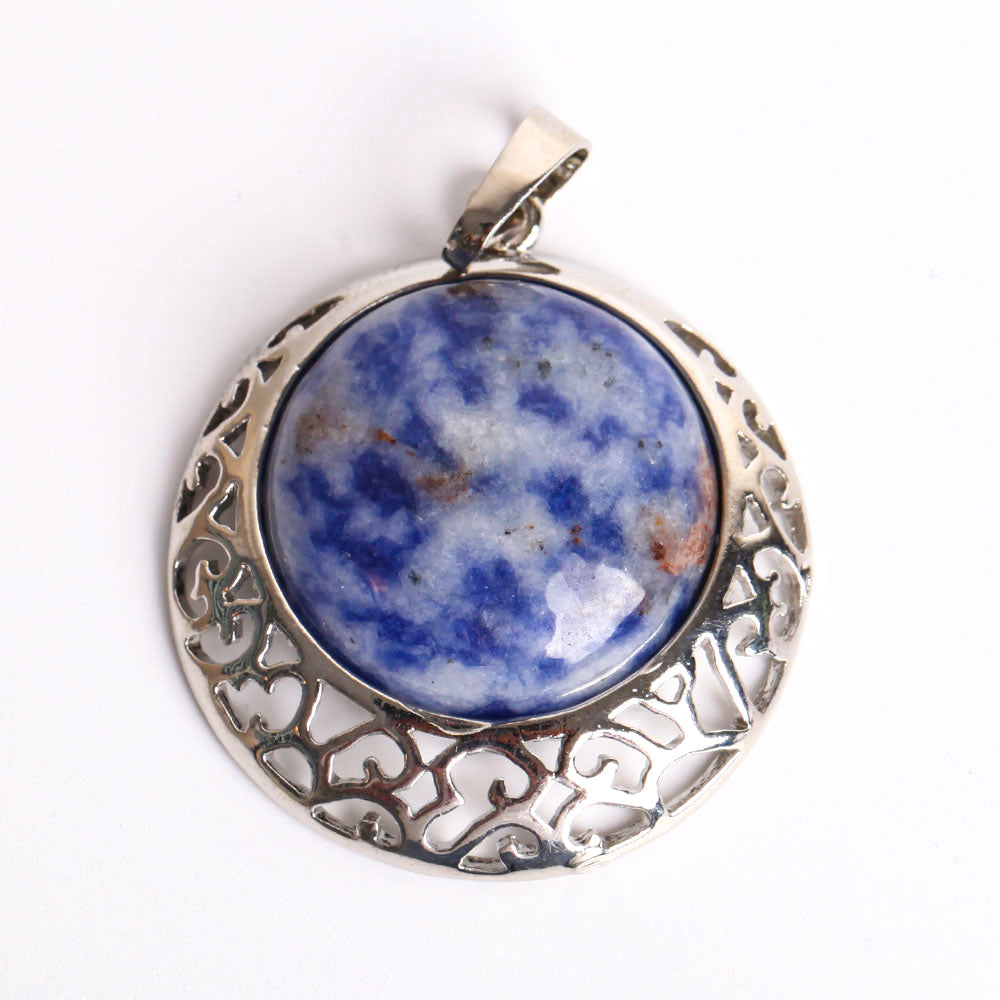 1.5 inch Healing Chakra Quartz Stone Pendant for Energy Balance