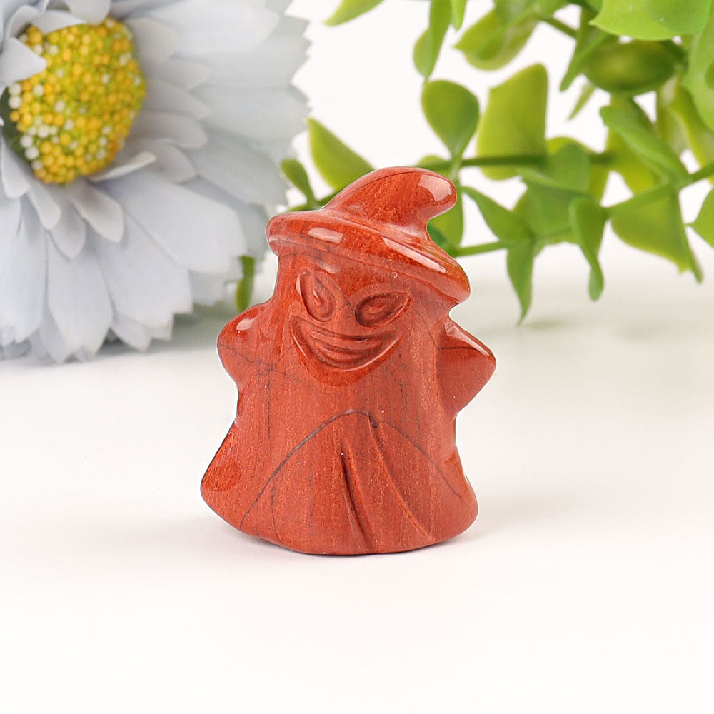 1.5 inch Mixed Crystal Ghost Carvings for Halloween