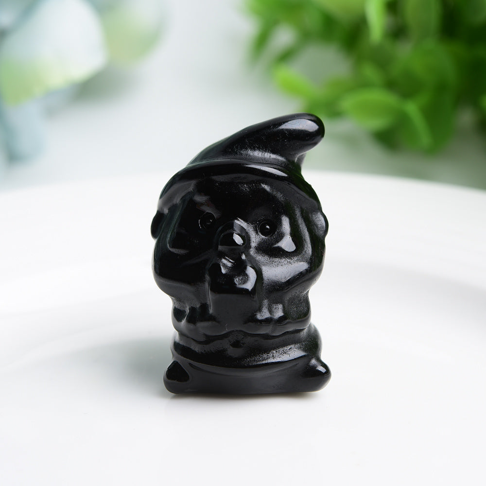 1.5 inch Mixed Crystal Santa Figurine for Spiritual Healing