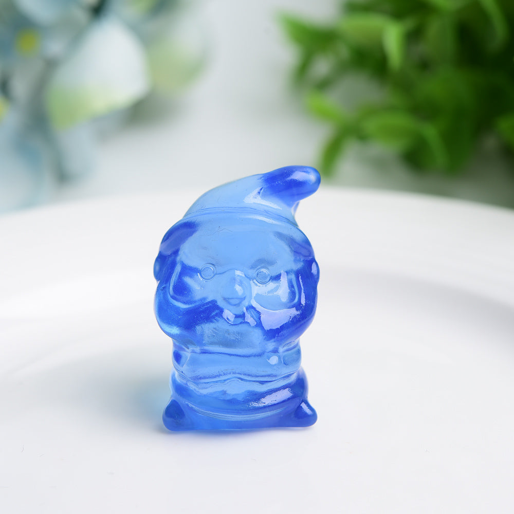 1.5 inch Mixed Crystal Santa Figurine for Spiritual Healing