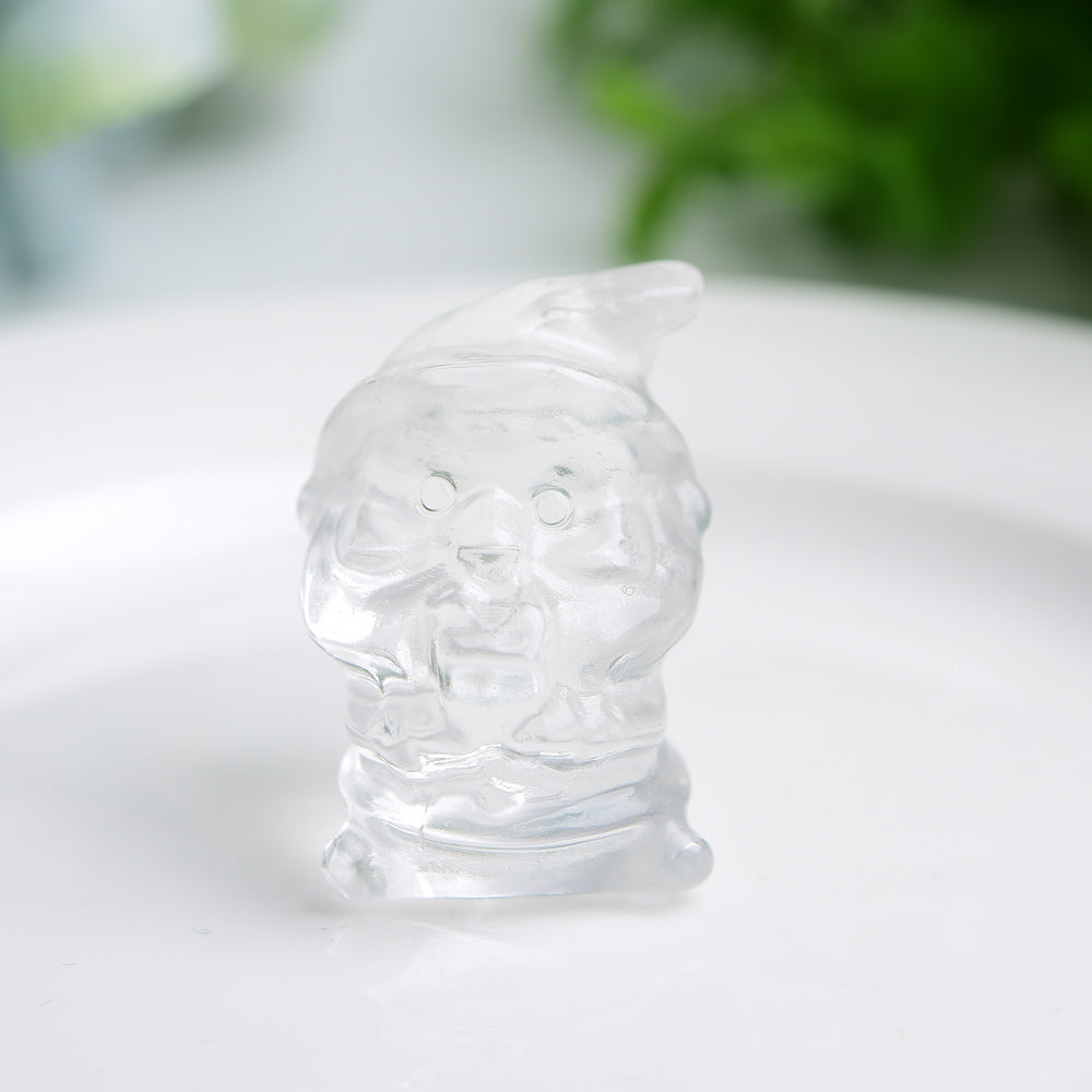1.5 inch Mixed Crystal Santa Figurine for Spiritual Healing
