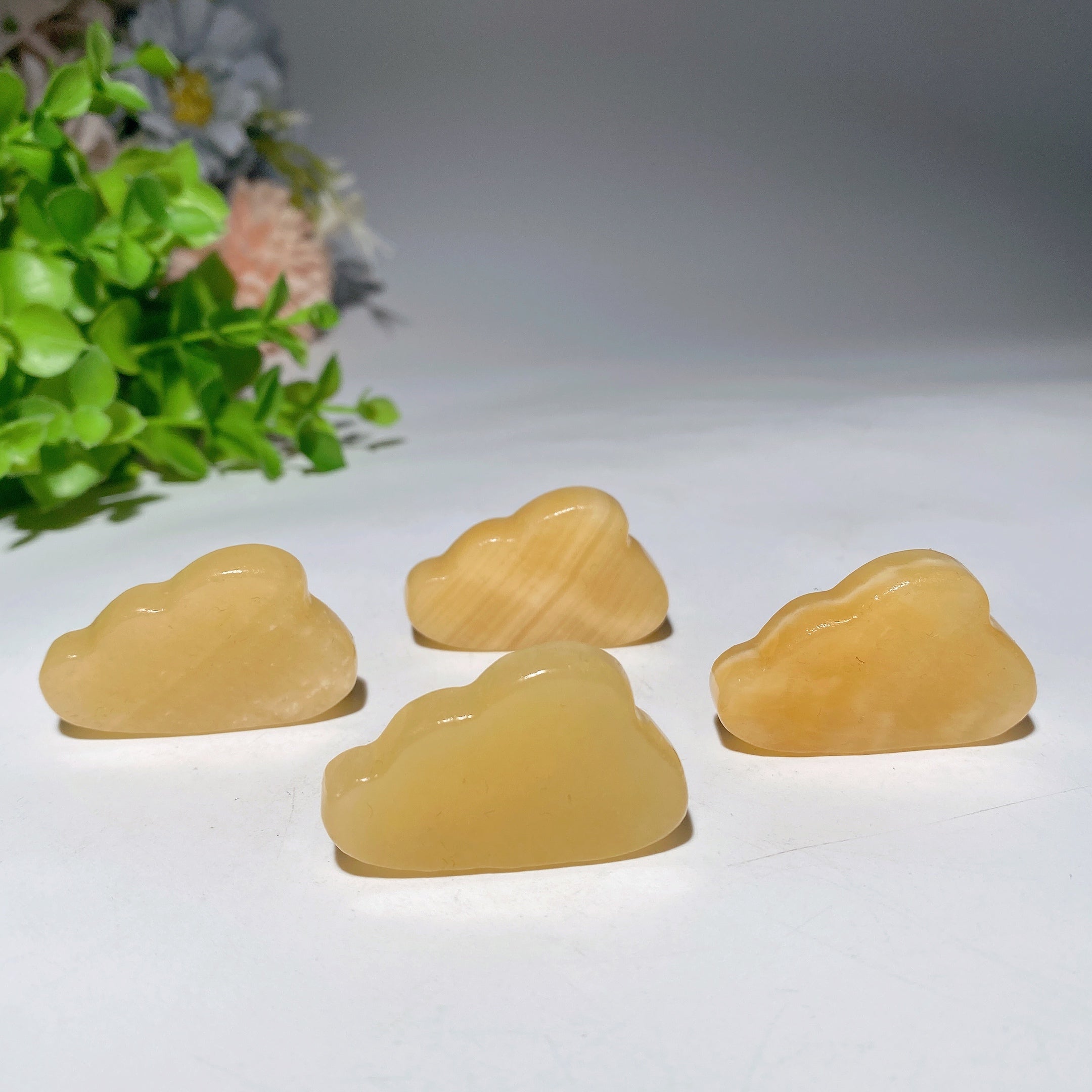 1.5 inch Orange Calcite Cloud Carving Crystal Healing