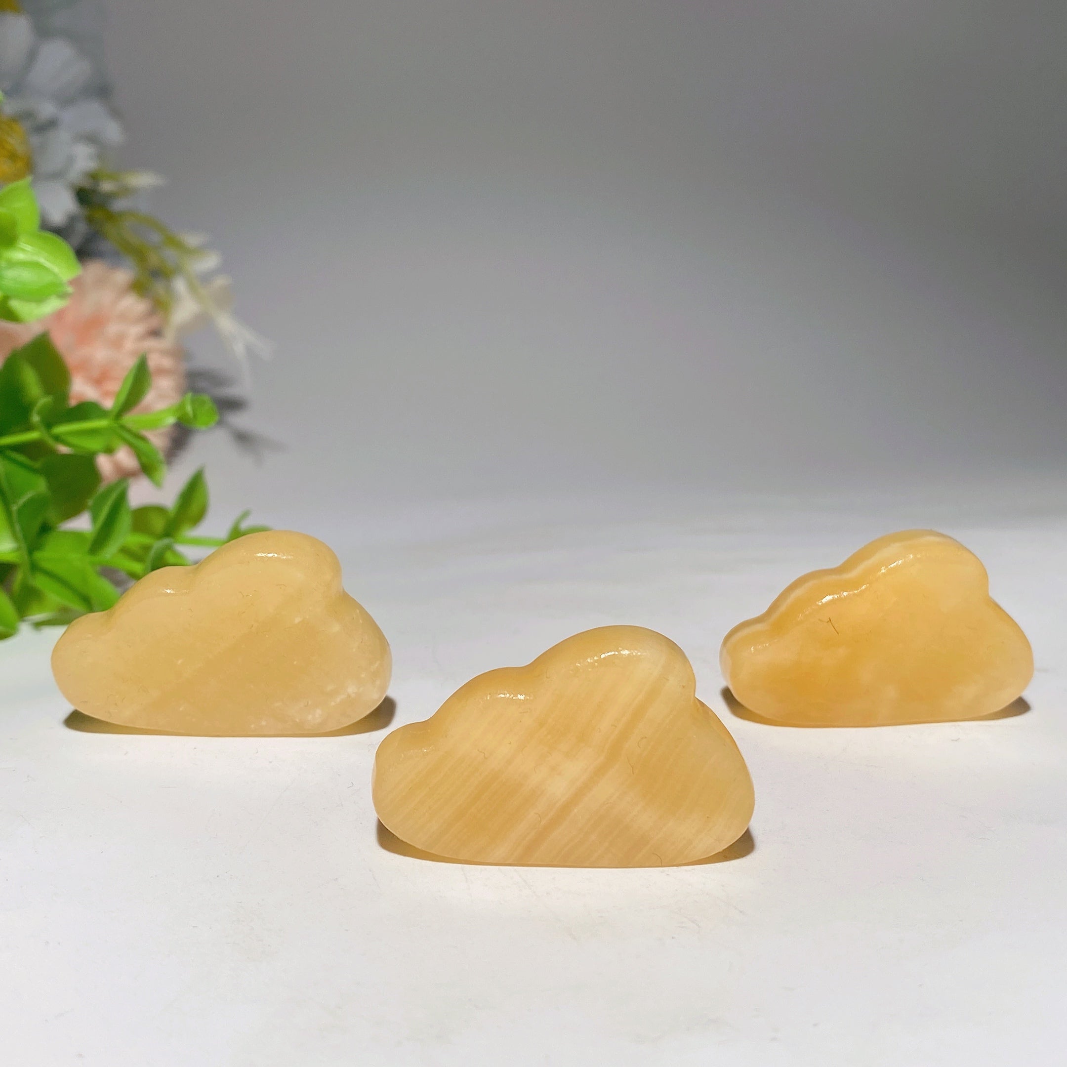 1.5 inch Orange Calcite Cloud Carving Crystal Healing
