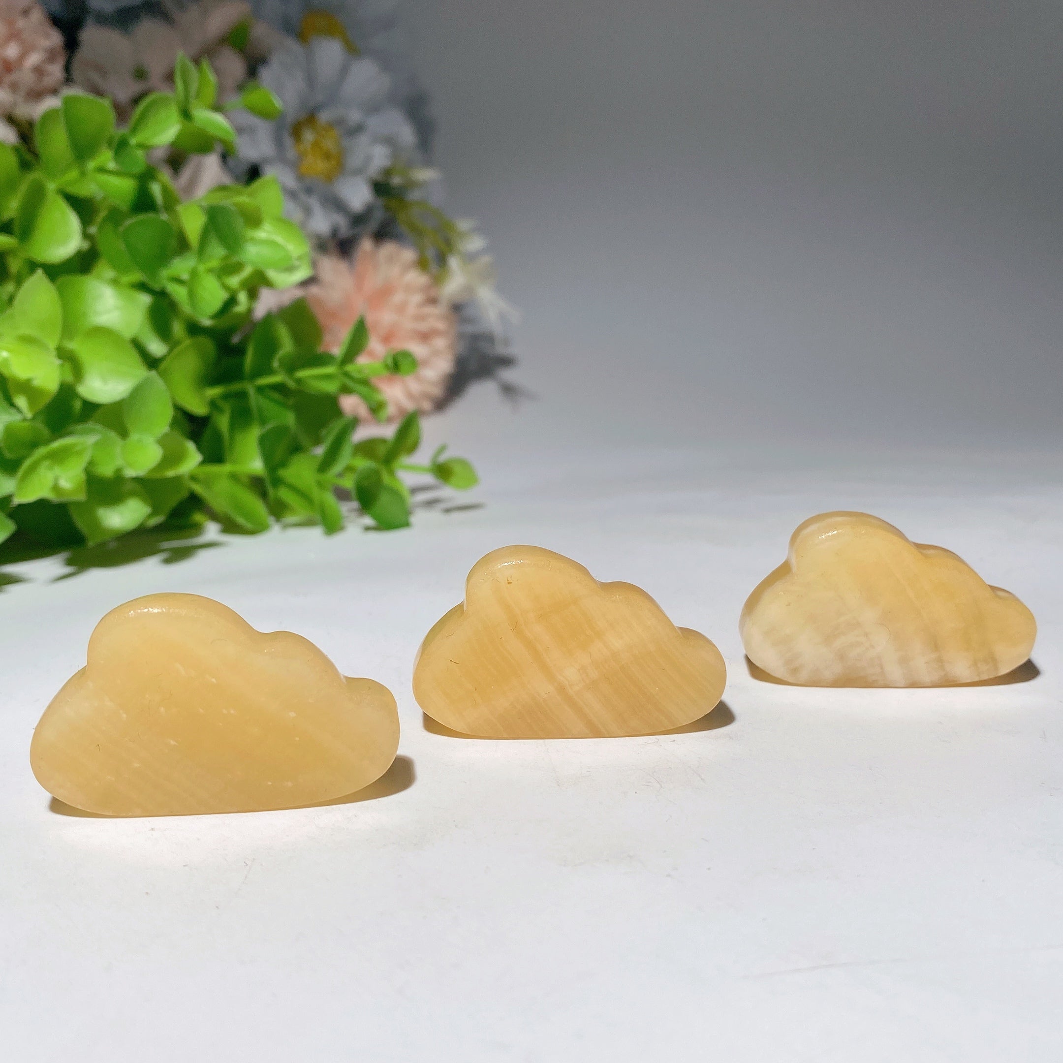 1.5 inch Orange Calcite Cloud Carving Crystal Healing