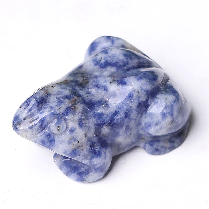 1.5 inch Polished Crystal Frog Figurines for Decor