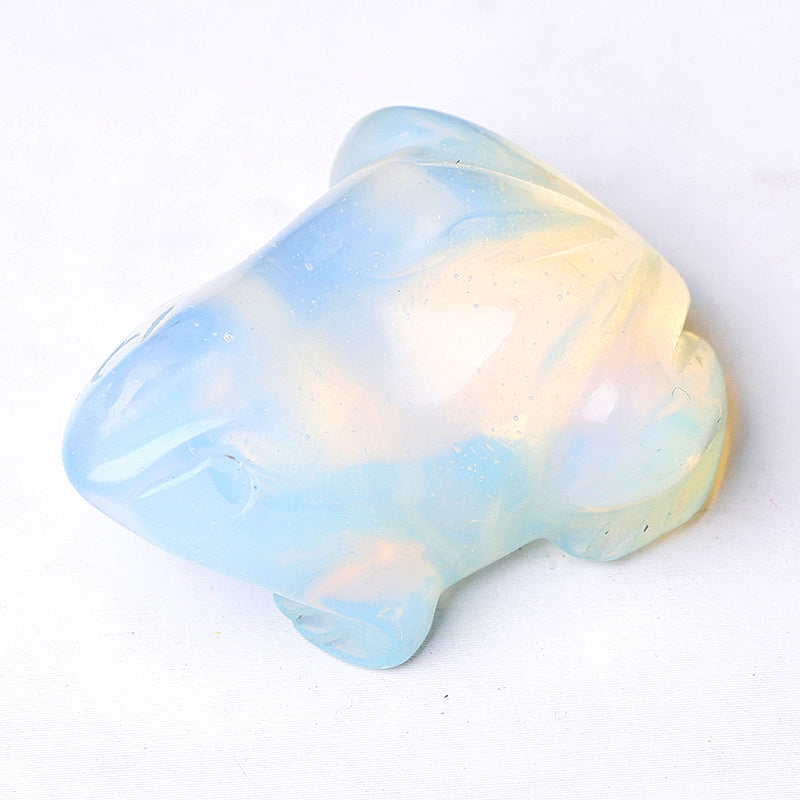 1.5 inch Polished Crystal Frog Figurines for Decor