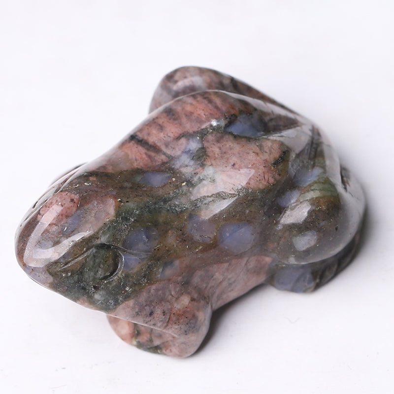 1.5 inch Polished Crystal Frog Figurines for Decor