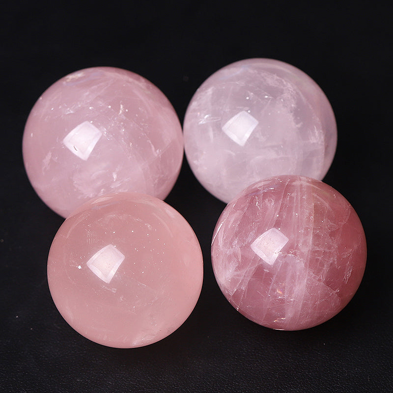 1.5 Inch Rose Quartz Crystal Sphere for Healing