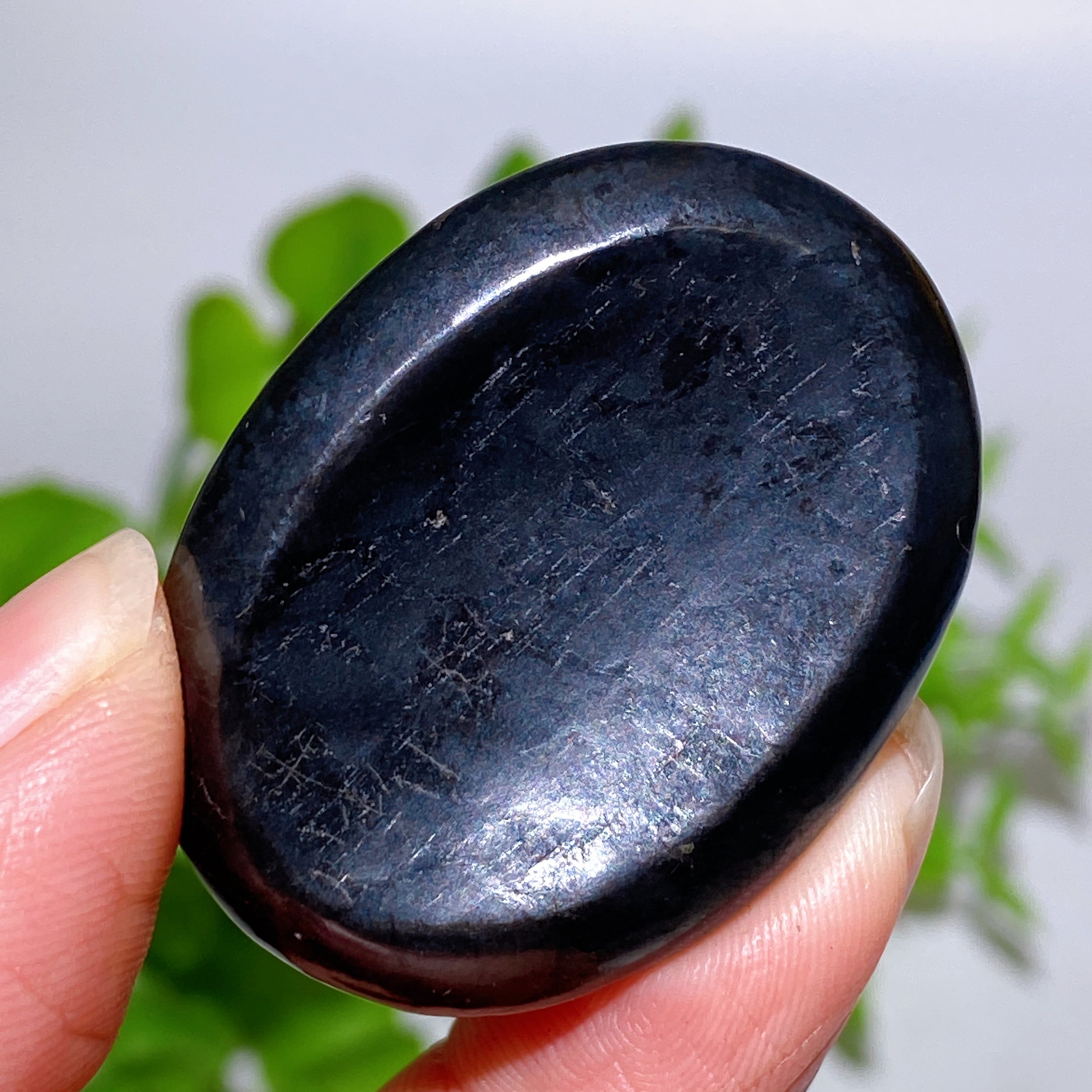 1.5 inch Schungite Worry Stone for Healing & Stress Relief