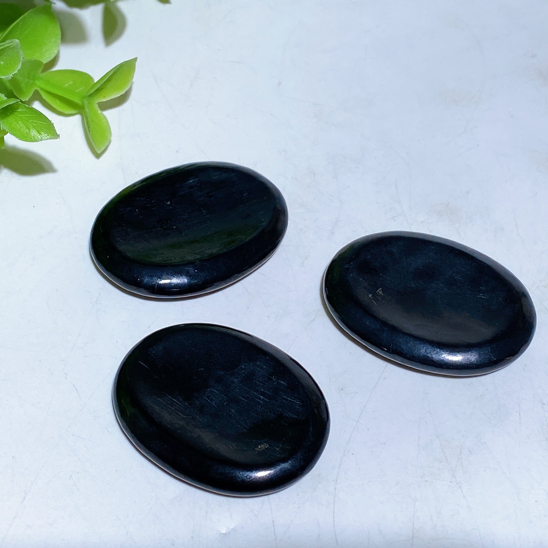 1.5 inch Schungite Worry Stone for Healing & Stress Relief