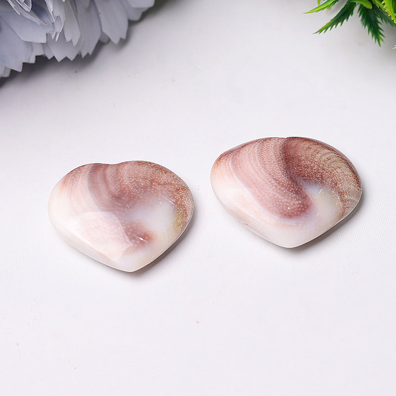 1.5 inch Shiva's Eye Heart Crystal Carving