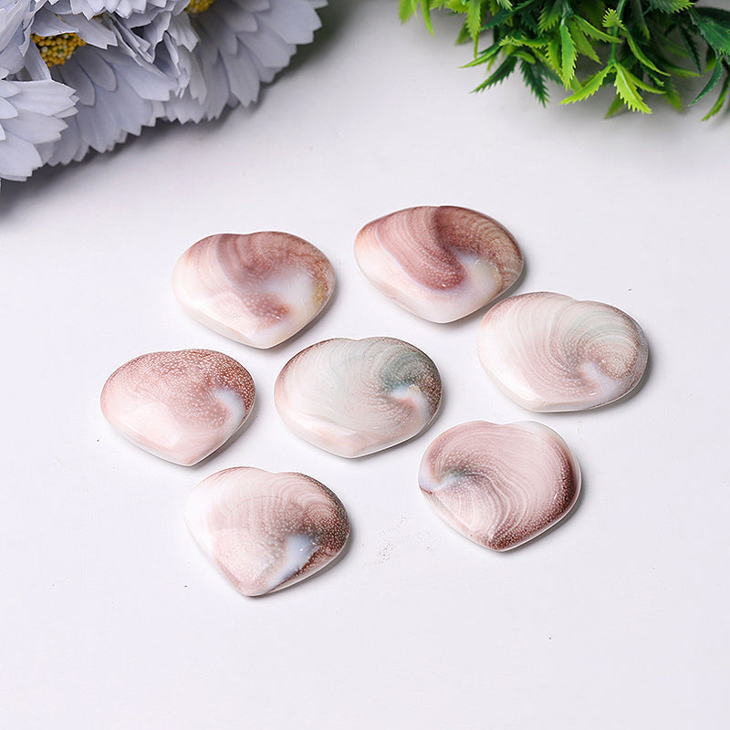 1.5 inch Shiva's Eye Heart Crystal Carving