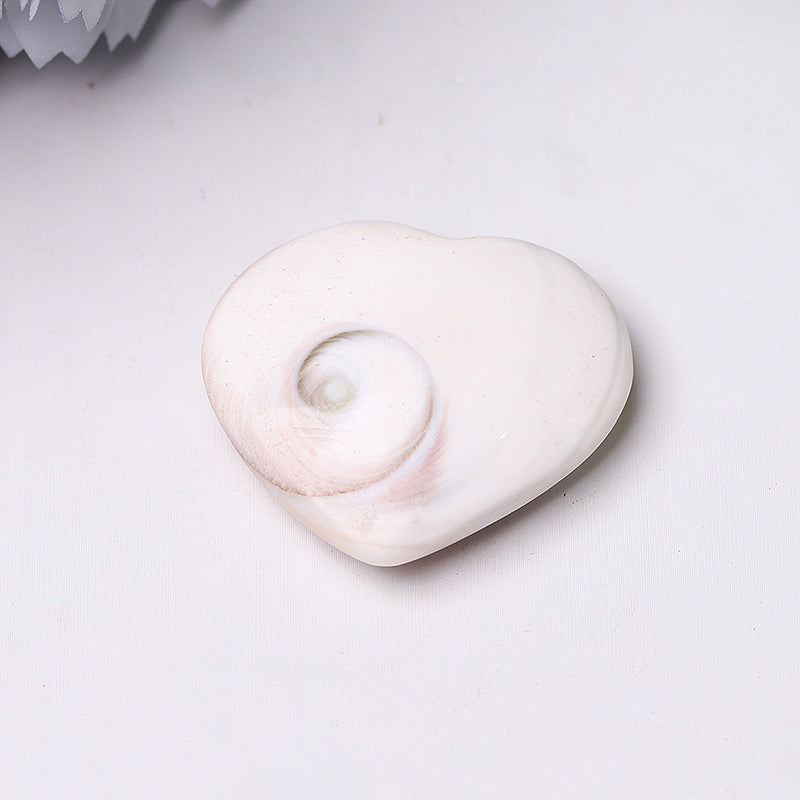 1.5 inch Shiva's Eye Heart Crystal Carving