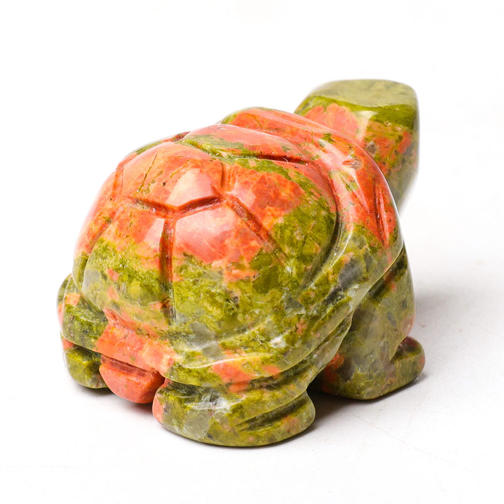 1.5 inch Unakite Crystal Turtle Figurine for Prosperity