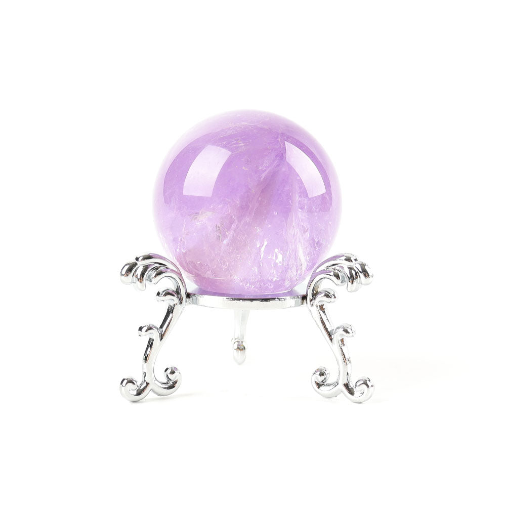 1.6-Inch Amethyst Crystal Sphere for Healing & Meditation