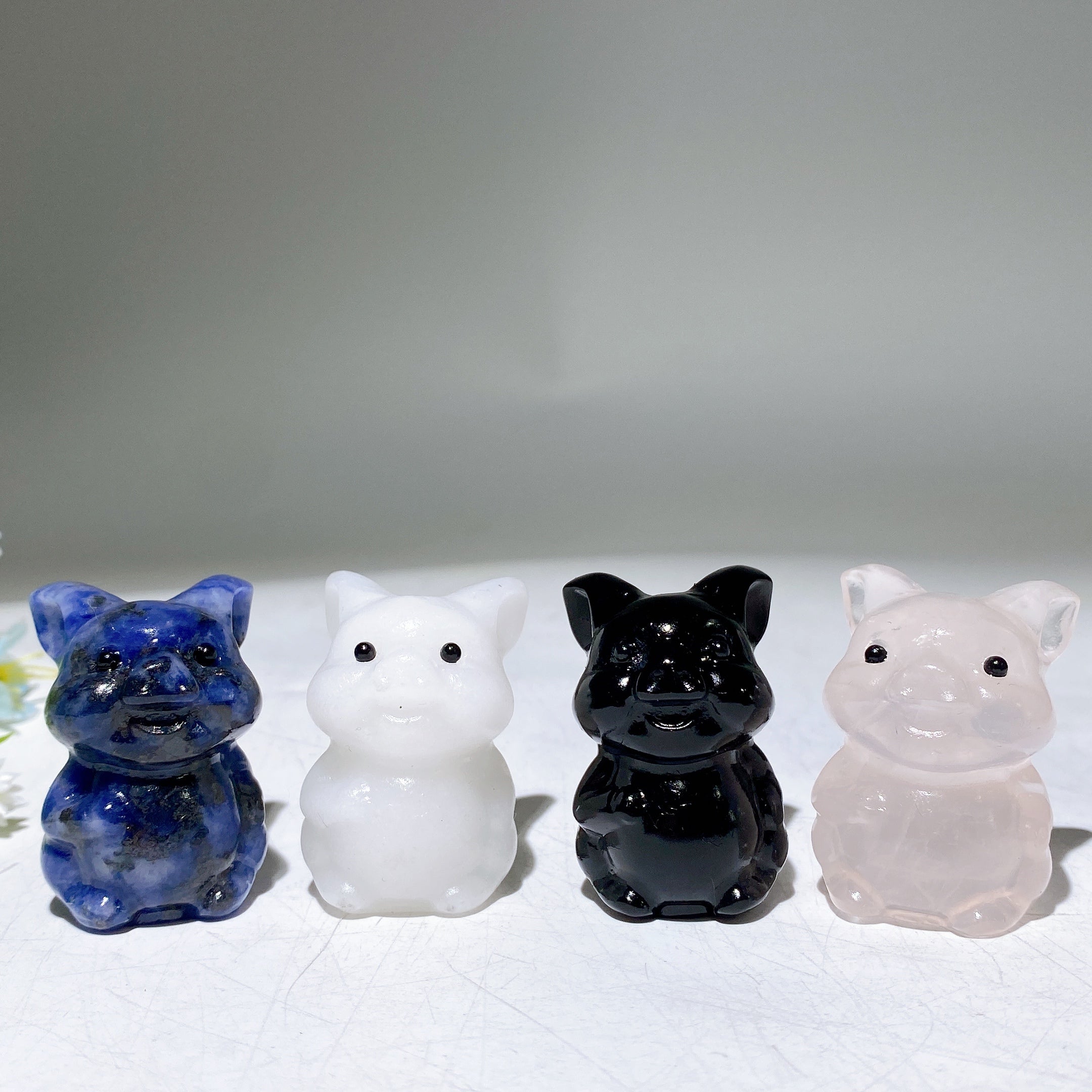 1.6 inch Crystal Pig Carving Healing Figurine