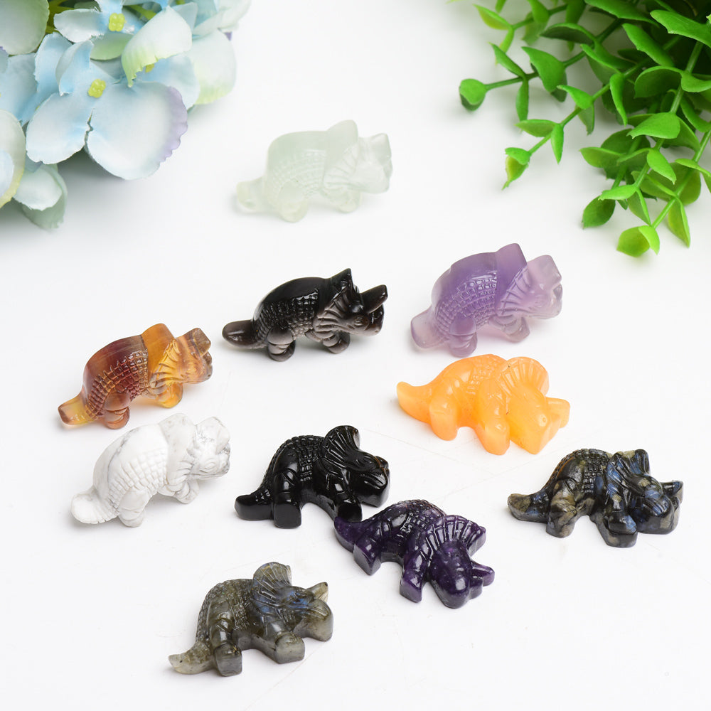1.6 inch Mixed Crystal Dinosaur Figurine for Healing